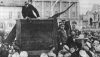 <p>Original photo of Lenin in 1920 which includes Leon Trotsky, prior to Stalin ordering Trotsky be removed.</p>
